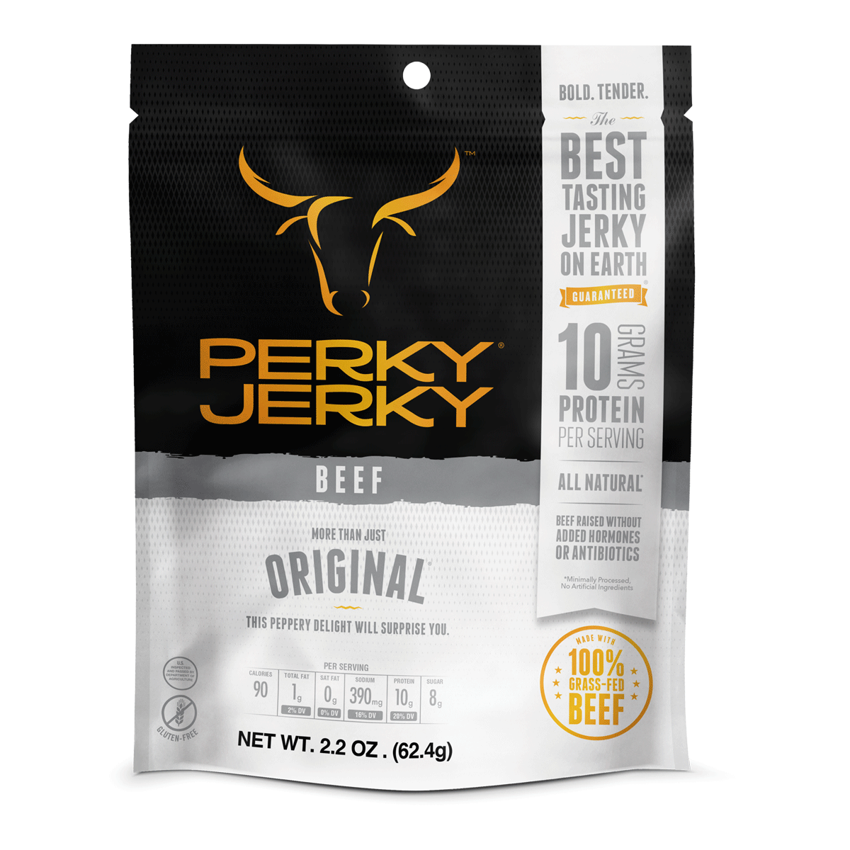 Perky Jerky More Than Just Original Beef 2.2oz Bag